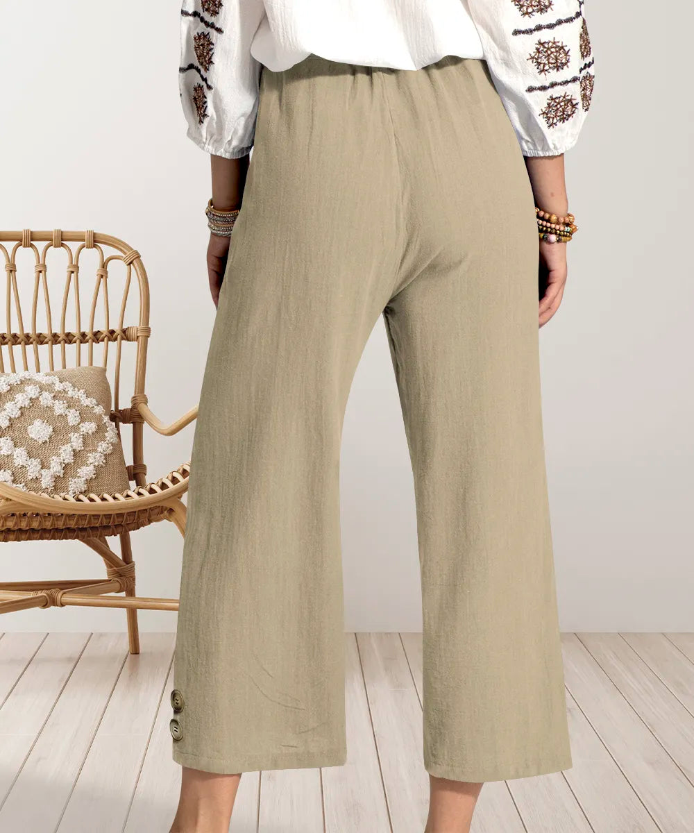 Wide Leg Cropped Pants 