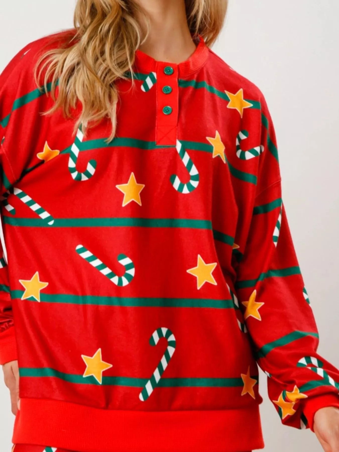 Christmas Long Sleeve Top and Pants Lounge Set Lingerie & Nightwear