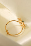 Natural Stone Sun Shape Open Ring 
