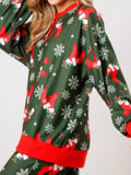 Christmas Long Sleeve Top and Pants Lounge Set Lingerie & Nightwear
