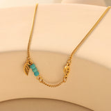 Titanium Steel Wing Shape Charm Anklet Bracelet 