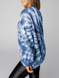 WEEKEND LOVER Graphic Tie-Dye Sweatshirt 