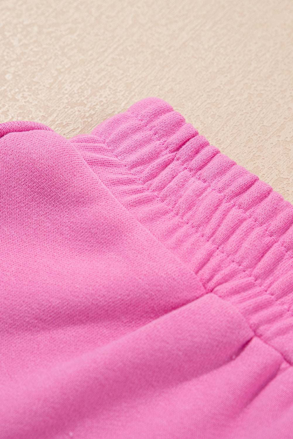 Bonbon Striped Accent Pullover and Shorts Two Piece Casual Set Two Piece Sets/Short Sets