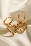 Heart Stainless Steel Drop Earrings 