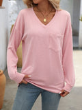 Mandy V-Neck Long Sleeve T-Shirt 