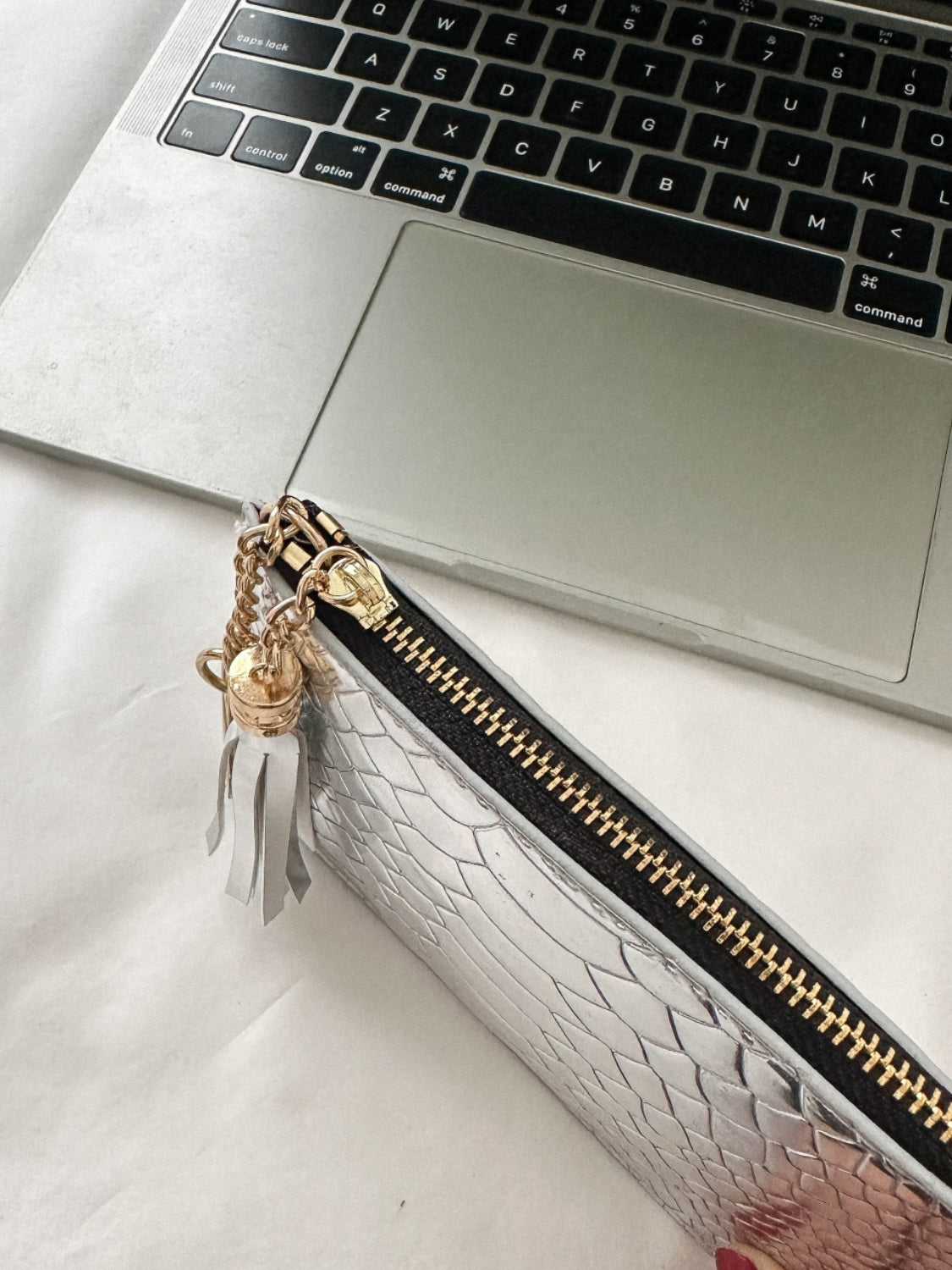 PU Leather Tassel Trim Card Case 