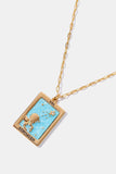 Tarot Card Pendant Copper Necklace 