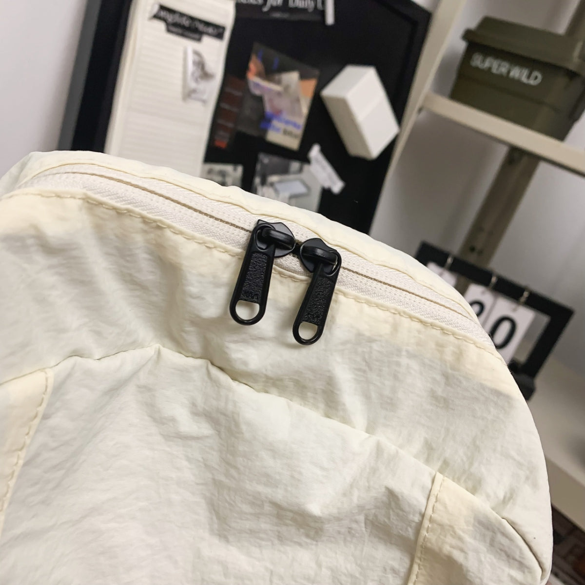 Drawstring Nylon Backpack Bag 