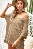 BiBi V-Neck Short Sleeve Knit Top 