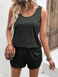 Casual Wide Strap Tank Top and Shorts Set Two Piece Dresses