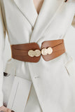 Alloy Buckle Elastic Belt 