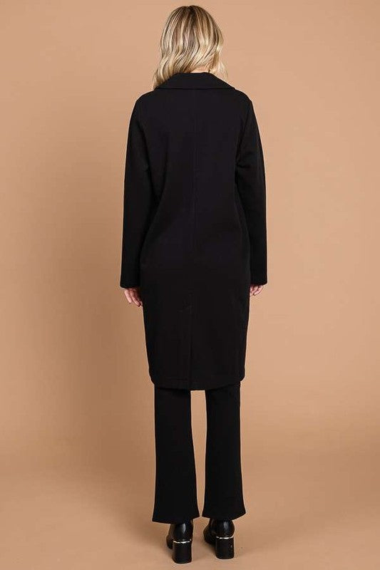 Culture Code Double Breast Lapel Collar Coat 