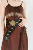 Round Shape PU Leather Belt 