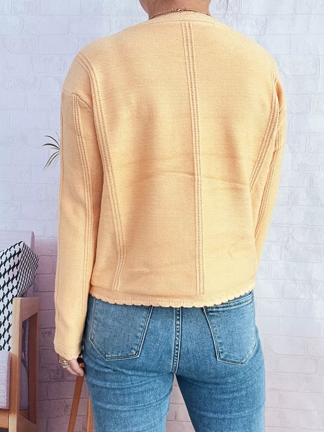 Cherry Embroidered Button Up Cardigan 