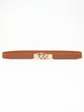 Zinc Alloy Buckle Elastic PU Belt 