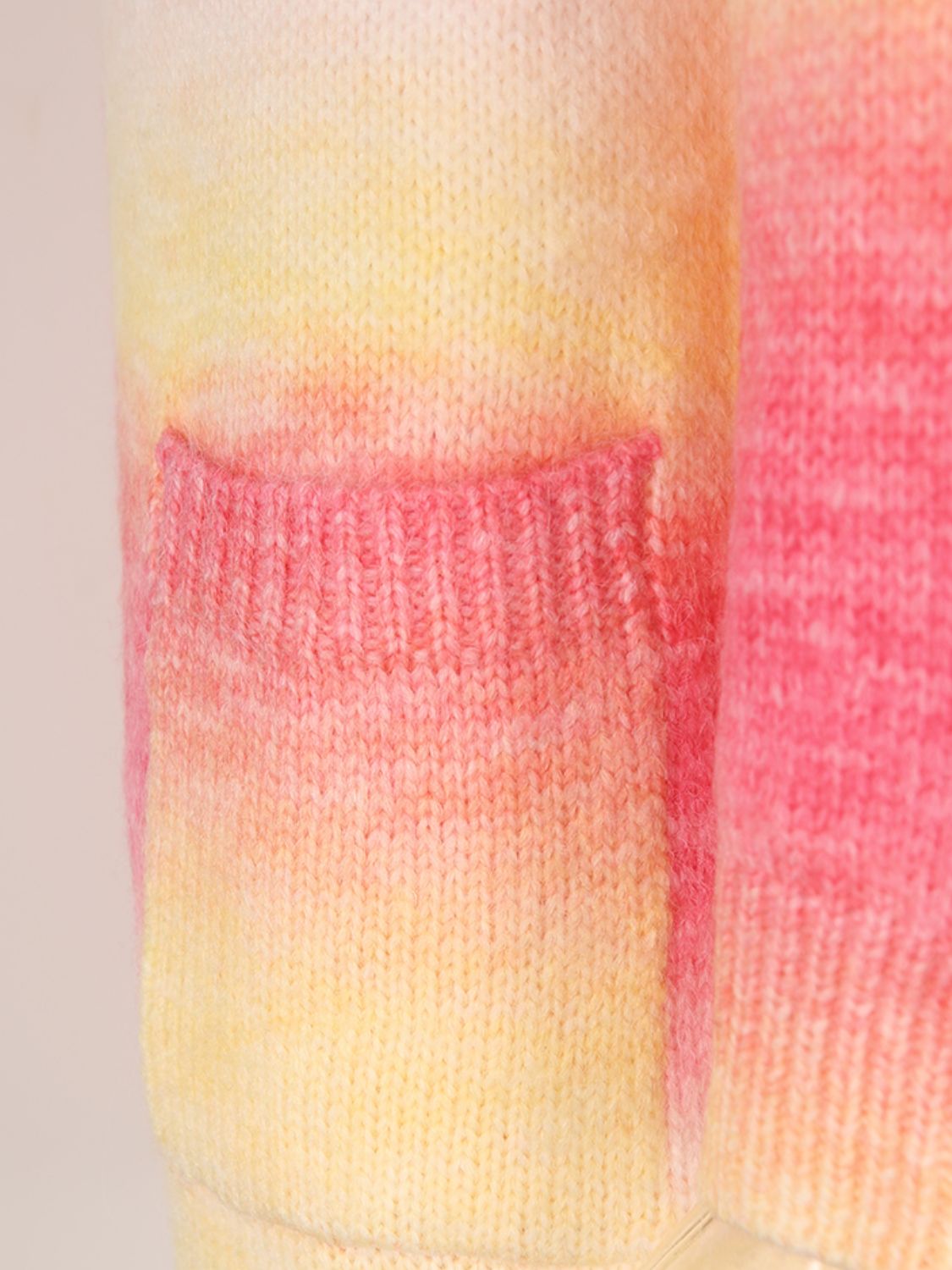 Angel Wings Full Size Pocketed Open Front Gradient Cardigan 