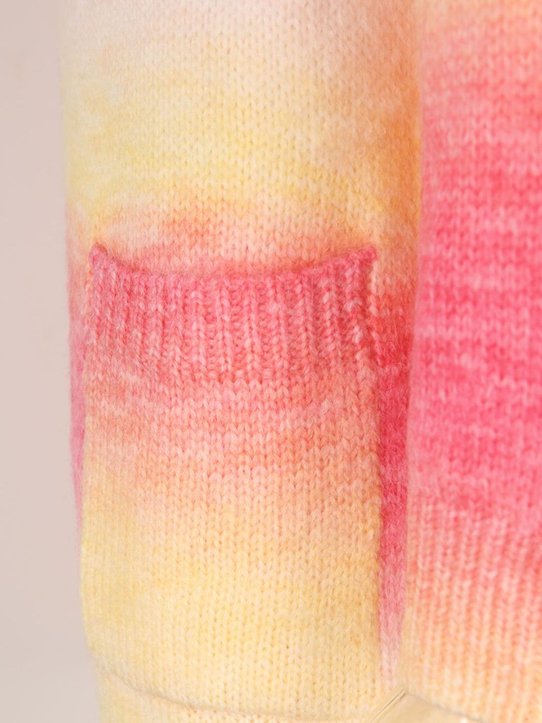 Angel Wings Full Size Pocketed Open Front Gradient Cardigan 