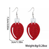 Christmas Glitter Drop Earrings 