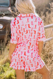 Cowgirl Boots Printed Shirt and Shorts Set Lingerie & Nightwear