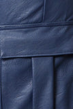 Kancan High Waist Faux Leather Cargo Joggers 