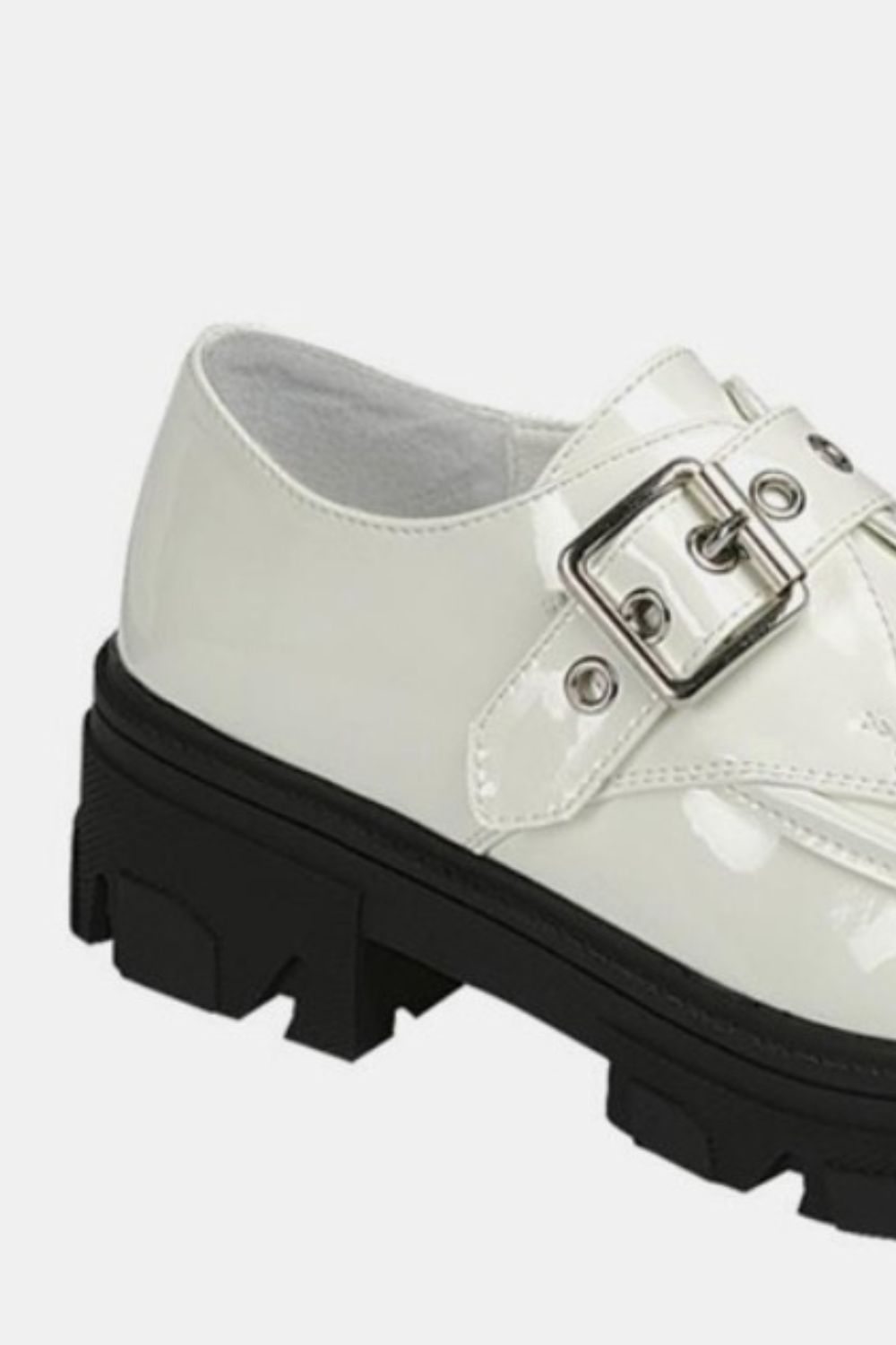 Forever Link Buckled Platform Lug Sole Loafers 