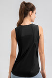 Round Neck Wide strap Active Tank 