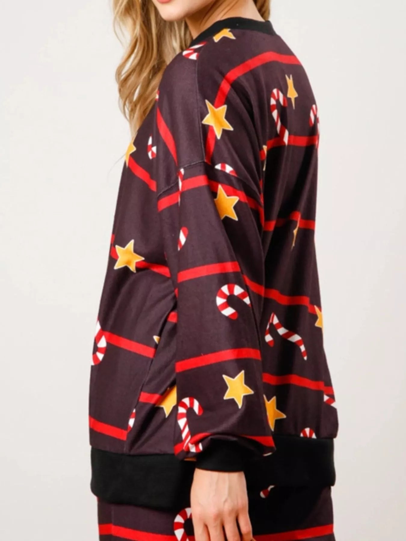 Christmas Long Sleeve Top and Pants Lounge Set Lingerie & Nightwear