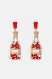 Wine Shape Zinc Alloy Acrylic Dangle Earrings 