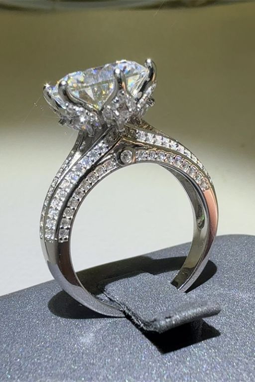 5 Carat Moissanite 925 Sterling Silver Ring 