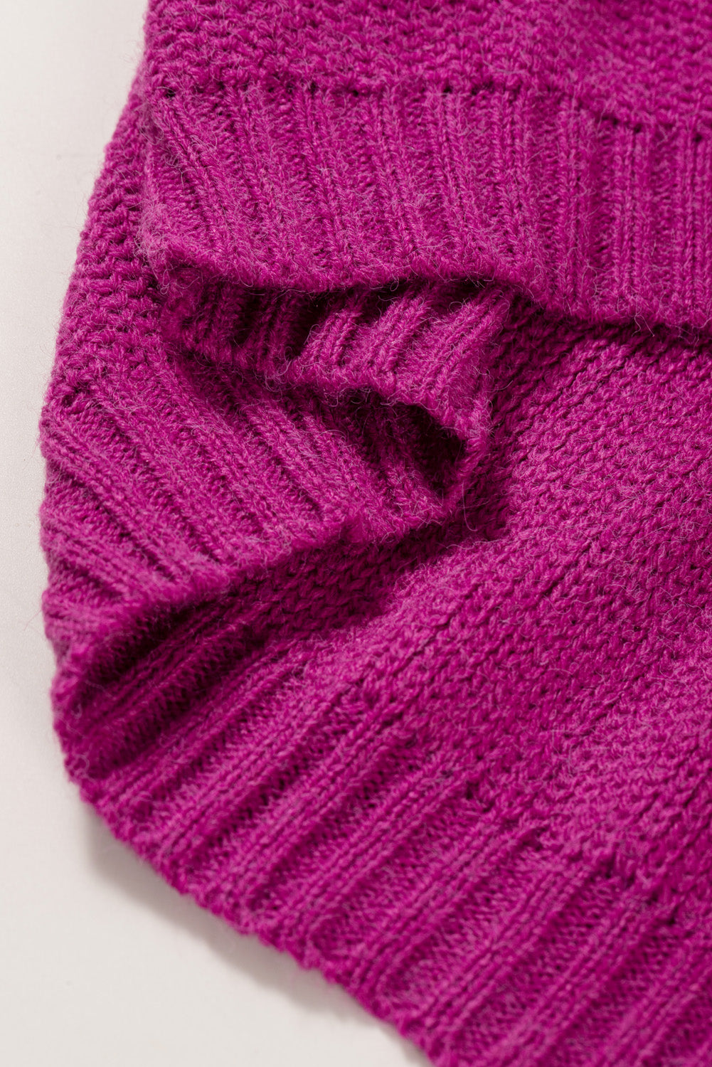 Color Block Drop Shoulder Round Neck Sweater 