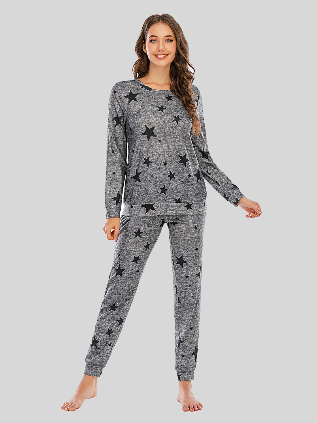 Star Top and Pants Lounge Set Lingerie & Nightwear