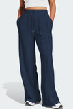 Drawstring Wide Leg Active Pants 