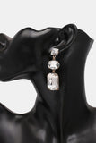 Geometrical Shape Glass Dangle Earrings 