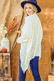 And The Why Textured Knit Fringe Hem Cardigan 
