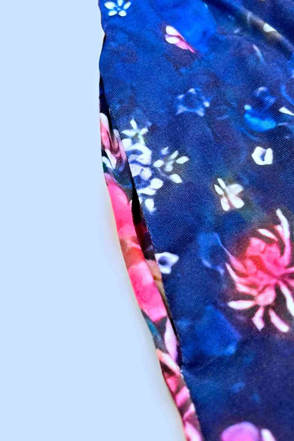 Double Take Scoop Neck Buttoned Sleeveless Magic Dress with Pockets 