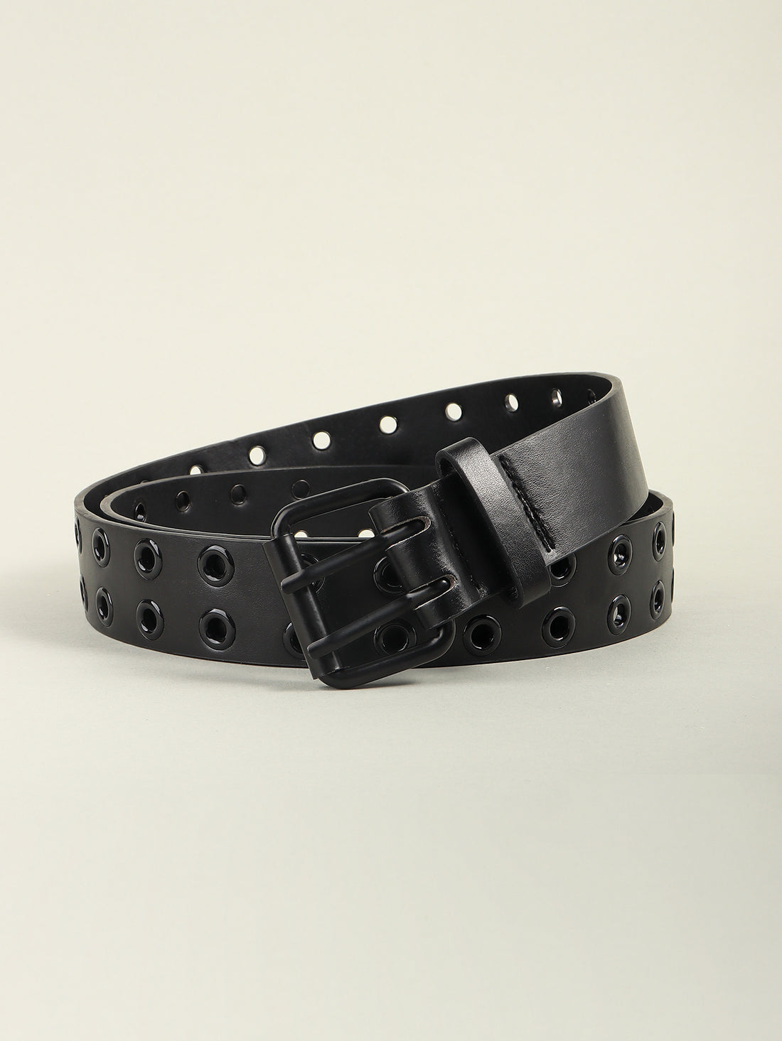 Grommet PU Leather Belt 