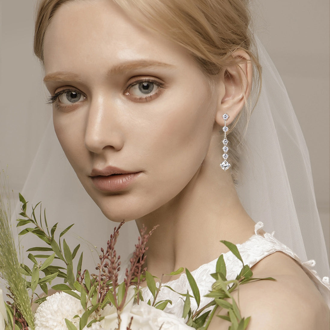 4 Carat Moissanite 925 Sterling Silver Earrings 