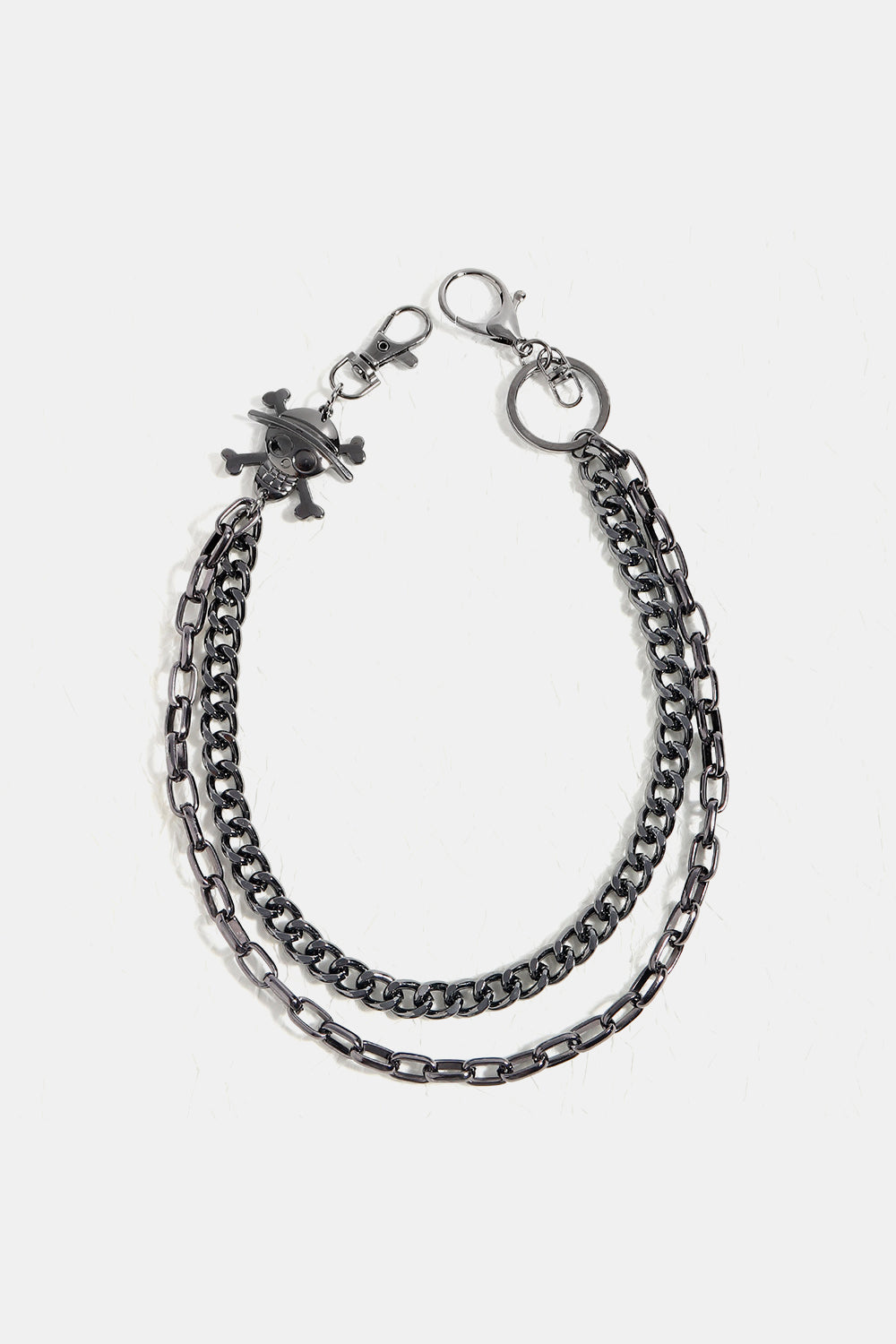 Treasure Point Shape Double Layer Alloy Belt 