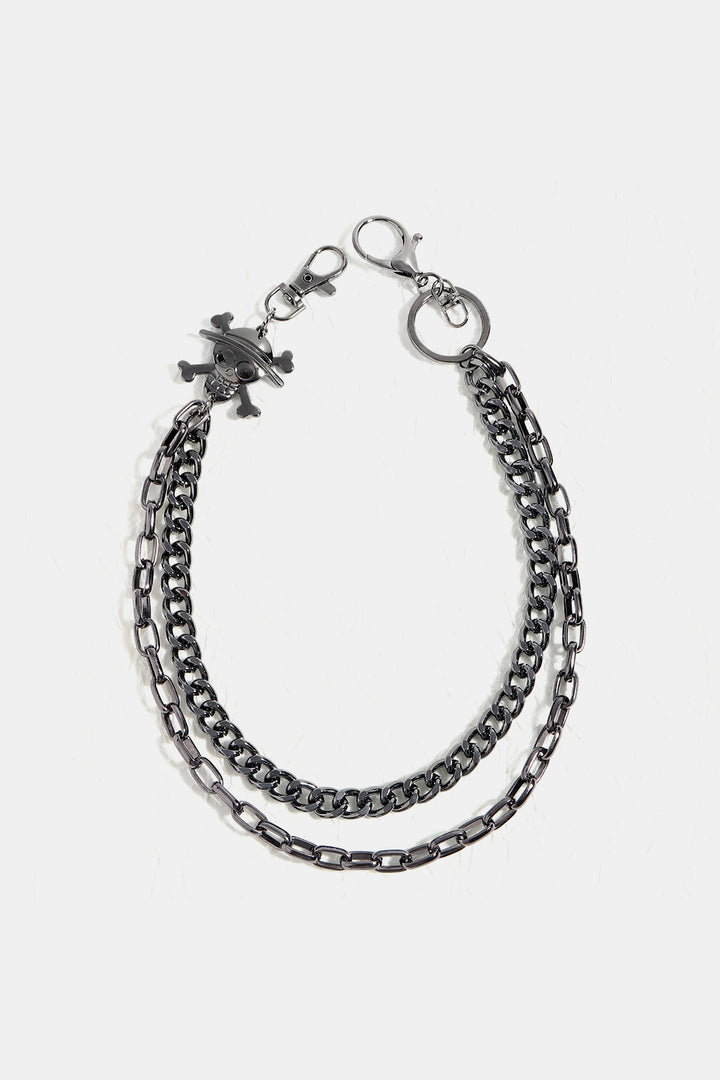 Treasure Point Shape Double Layer Alloy Belt 