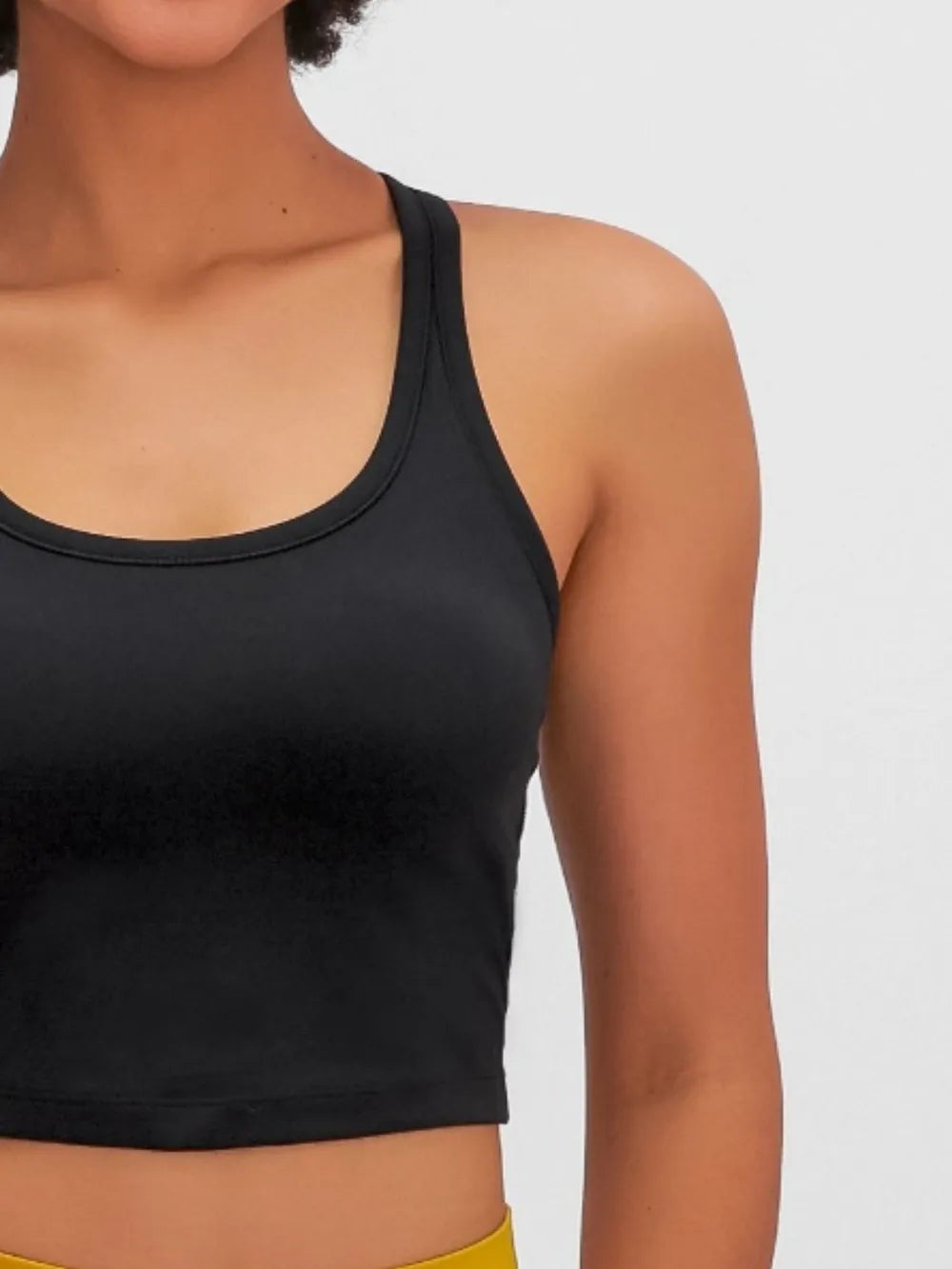 Millennia Scoop Neck Active Tank with Detachable Chest Pads 