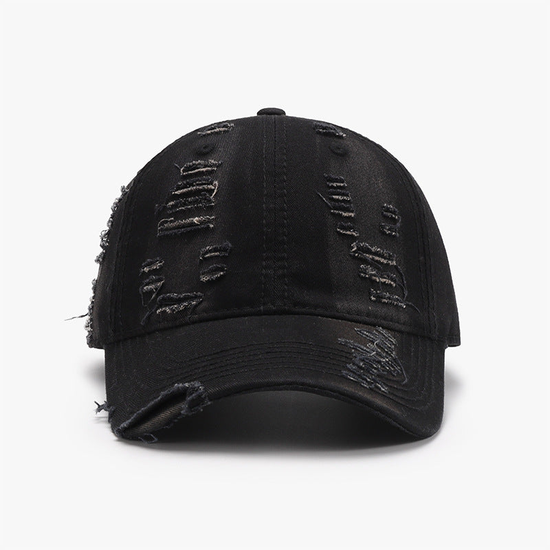 Distressed Adjustable Cotton Baseball Cap 