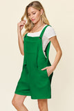 Double Take Full Size Texture Sleeveless Romper 