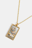 Tarot Card Pendant Stainless Steel Necklace 