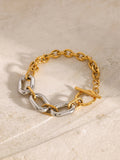 18K Gold-Plated Stainless Steel Chain Bracelet Accessories