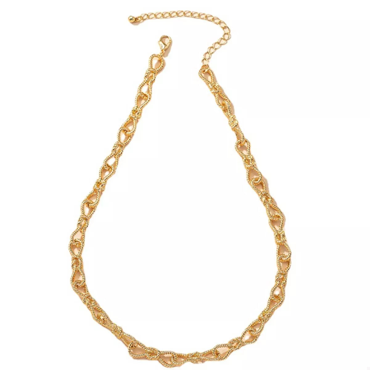 18K Gold-Plated Chain Link Necklace 