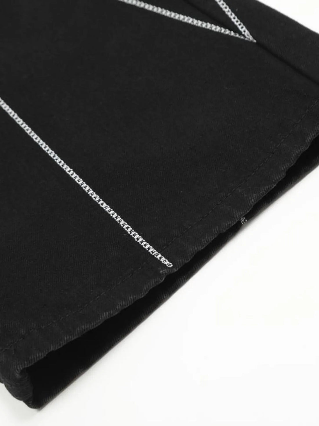 Men's Spider Web Embroidered Flared Jeans 