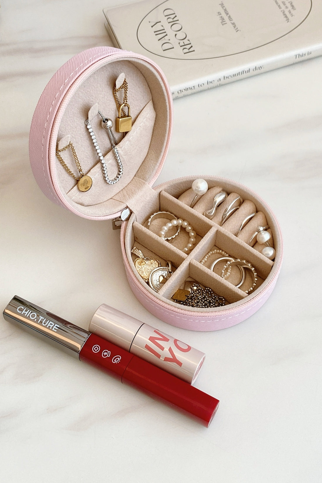 PU Leather Jewelry Storage Box 