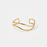 Minimalist Stainless Steel Cuff Bracelet 