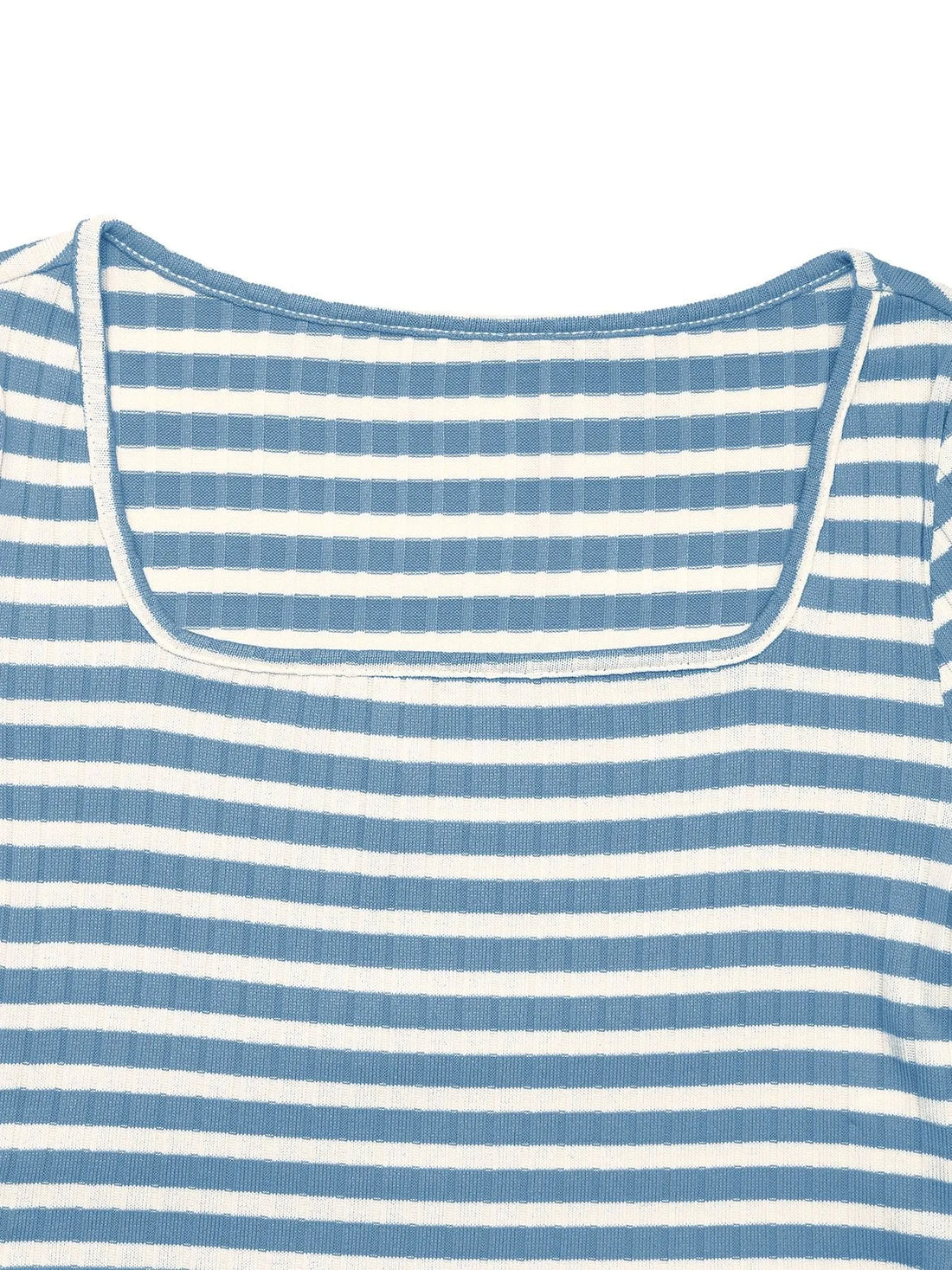 Striped Square Neck Long Sleeve Top and Pants Lounge Set Lingerie & Nightwear