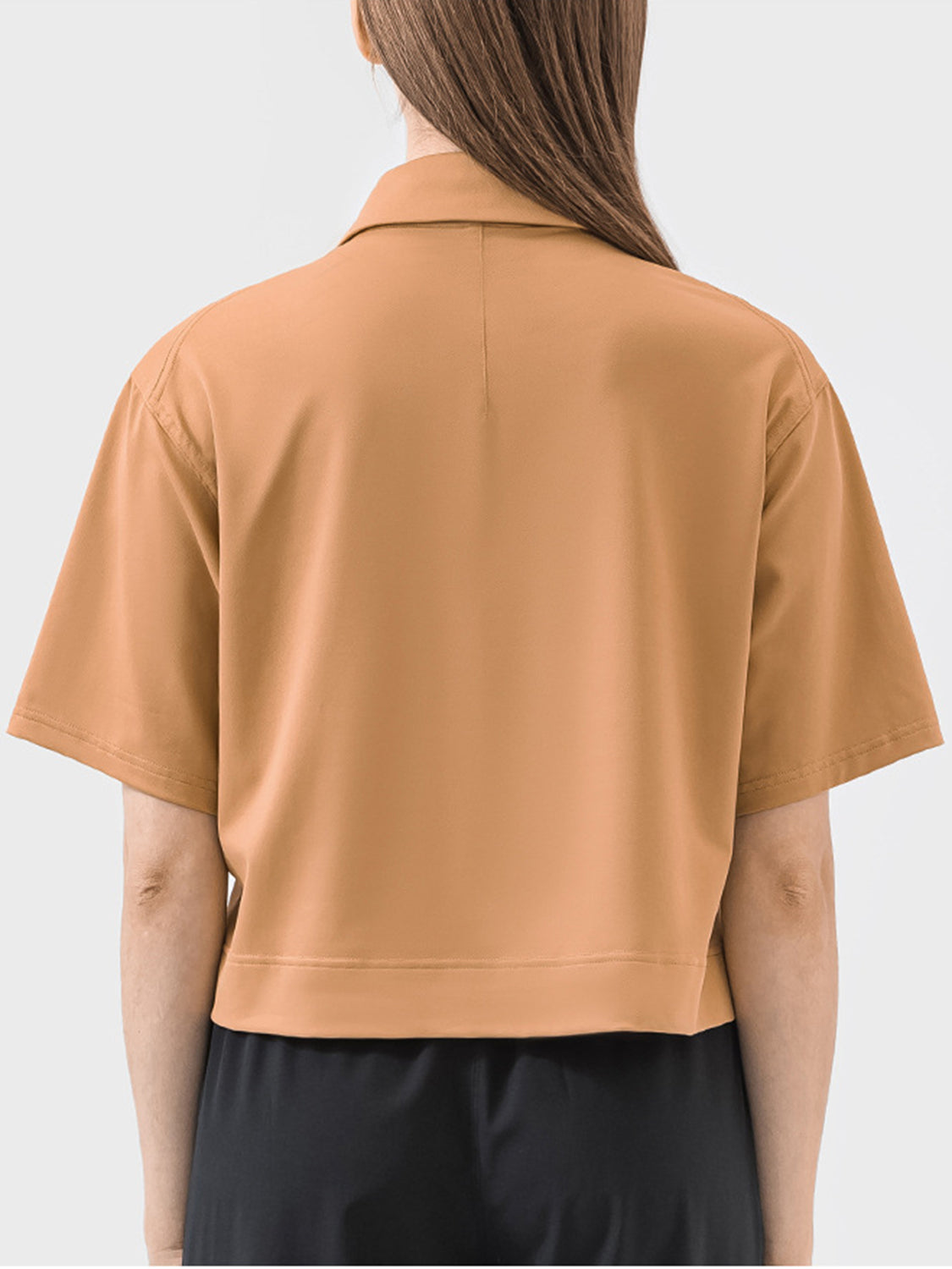 Millennia Half Button Short Sleeve Active T-Shirt 